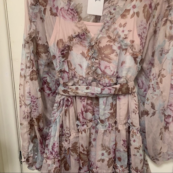 Anthropologie O.P.T Bohemian Floral Dress, Anthropologie Dress, Mini Dress - Picture 7 of 14